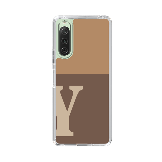 Slim Protection Case［ Original - initial two tone - Y brown ］