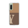 Slim Protection Case［ Original - initial two tone - Y brown ］