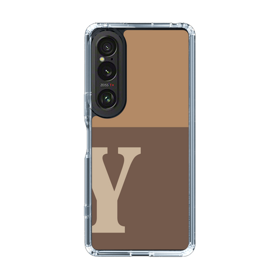 Slim Protection Case［ Original - initial two tone - Y brown ］