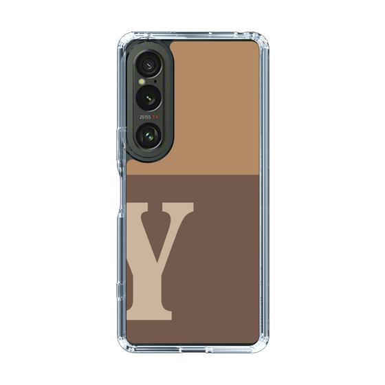 Slim Protection Case［ Original - initial two tone - Y brown ］