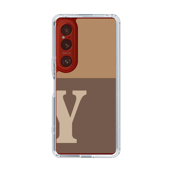 Slim Protection Case［ Original - initial two tone - Y brown ］