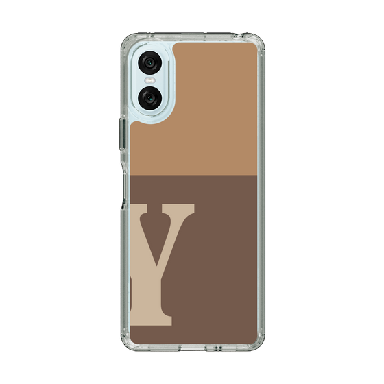 Slim Protection Case［ Original - initial two tone - Y brown ］