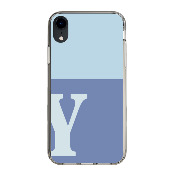 Slim Protection Case［ Original - initial two tone - Y blue ］