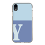 Slim Protection Case［ Original - initial two tone - Y blue ］