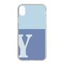 Slim Protection Case［ Original - initial two tone - Y blue ］