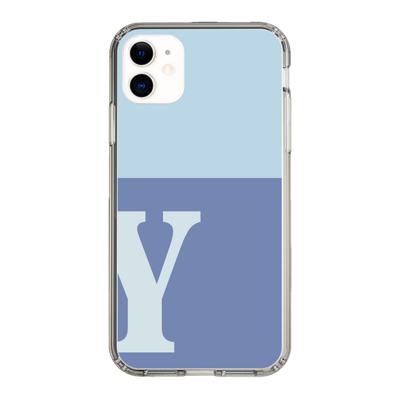 Slim Protection Case［ Original - initial two tone - Y blue ］