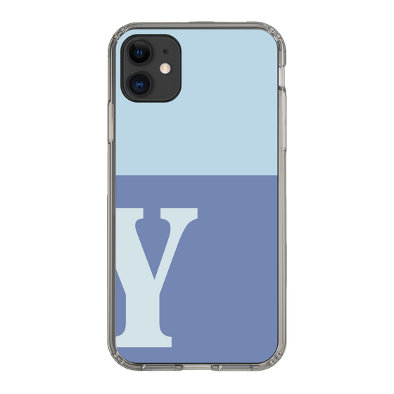 Slim Protection Case［ Original - initial two tone - Y blue ］