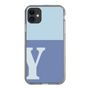 Slim Protection Case［ Original - initial two tone - Y blue ］