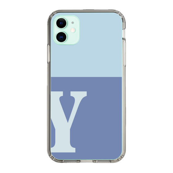 Slim Protection Case［ Original - initial two tone - Y blue ］