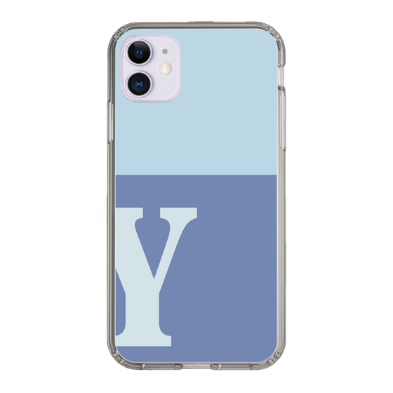 Slim Protection Case［ Original - initial two tone - Y blue ］