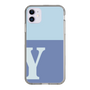 Slim Protection Case［ Original - initial two tone - Y blue ］