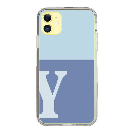 Slim Protection Case［ Original - initial two tone - Y blue ］