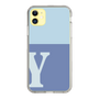 Slim Protection Case［ Original - initial two tone - Y blue ］