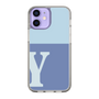 Slim Protection Case［ Original - initial two tone - Y blue ］