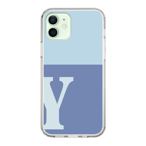 Slim Protection Case［ Original - initial two tone - Y blue ］