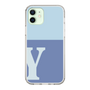 Slim Protection Case［ Original - initial two tone - Y blue ］