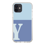 Slim Protection Case［ Original - initial two tone - Y blue ］