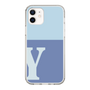 Slim Protection Case［ Original - initial two tone - Y blue ］
