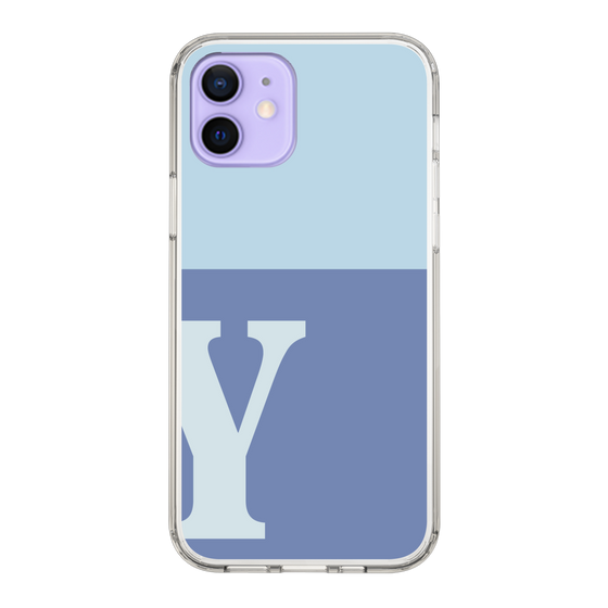 Slim Protection Case［ Original - initial two tone - Y blue ］