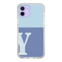 Slim Protection Case［ Original - initial two tone - Y blue ］