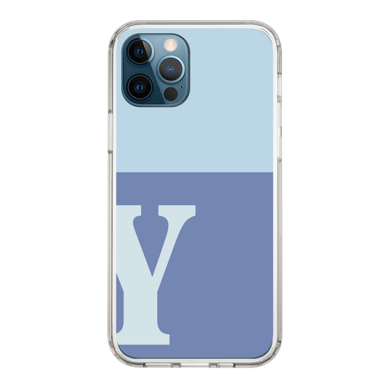 Slim Protection Case［ Original - initial two tone - Y blue ］