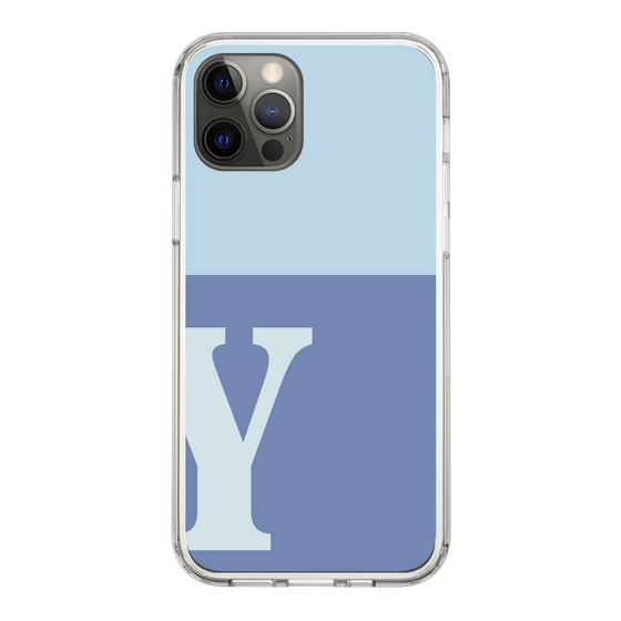 Slim Protection Case［ Original - initial two tone - Y blue ］