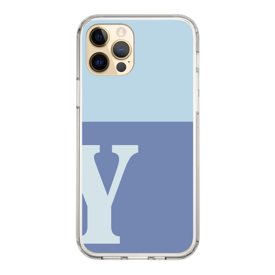 Slim Protection Case［ Original - initial two tone - Y blue ］