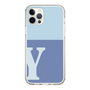 Slim Protection Case［ Original - initial two tone - Y blue ］