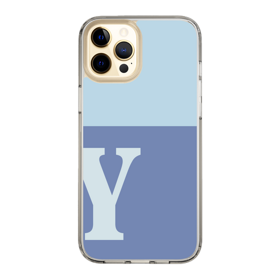 Slim Protection Case［ Original - initial two tone - Y blue ］