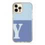 Slim Protection Case［ Original - initial two tone - Y blue ］