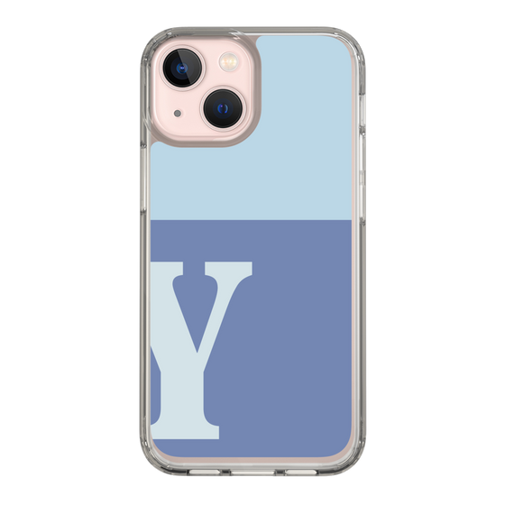 Slim Protection Case［ Original - initial two tone - Y blue ］