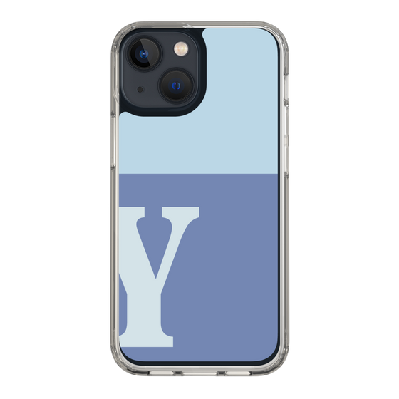 Slim Protection Case［ Original - initial two tone - Y blue ］