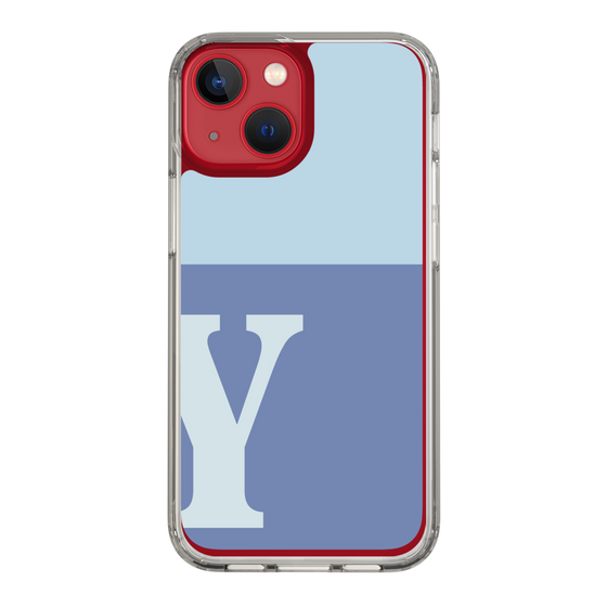Slim Protection Case［ Original - initial two tone - Y blue ］