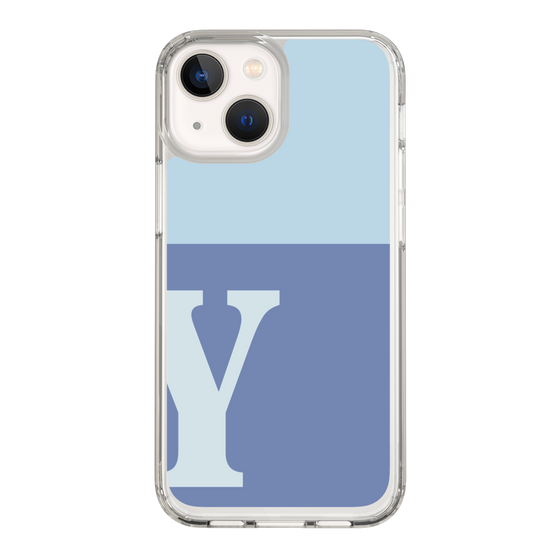 Slim Protection Case［ Original - initial two tone - Y blue ］