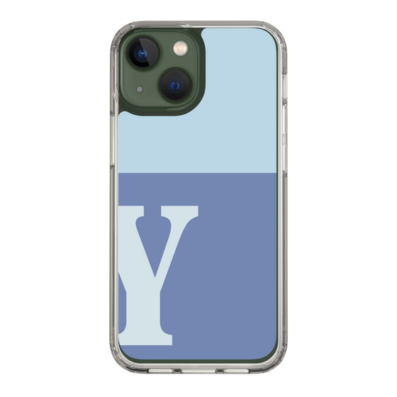 Slim Protection Case［ Original - initial two tone - Y blue ］