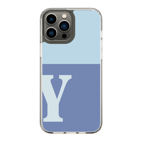 Slim Protection Case［ Original - initial two tone - Y blue ］
