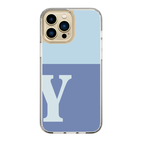 Slim Protection Case［ Original - initial two tone - Y blue ］