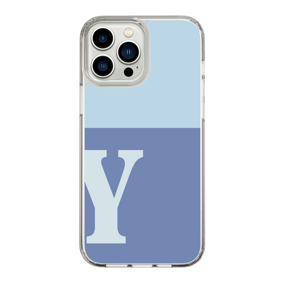 Slim Protection Case［ Original - initial two tone - Y blue ］