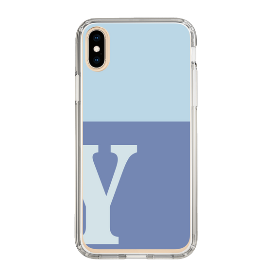 Slim Protection Case［ Original - initial two tone - Y blue ］
