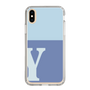 Slim Protection Case［ Original - initial two tone - Y blue ］