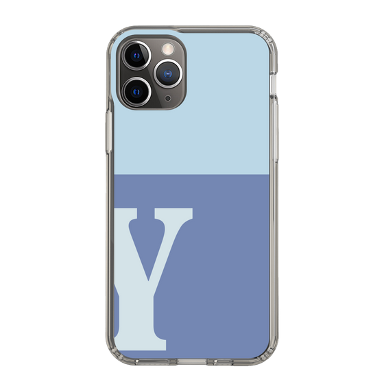 Slim Protection Case［ Original - initial two tone - Y blue ］