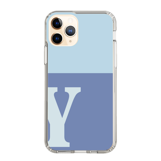Slim Protection Case［ Original - initial two tone - Y blue ］