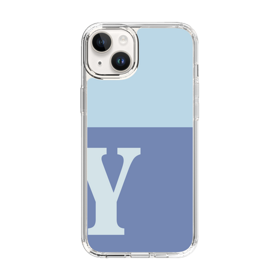 Slim Protection Case［ Original - initial two tone - Y blue ］