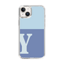 Slim Protection Case［ Original - initial two tone - Y blue ］