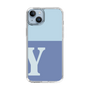 Slim Protection Case［ Original - initial two tone - Y blue ］