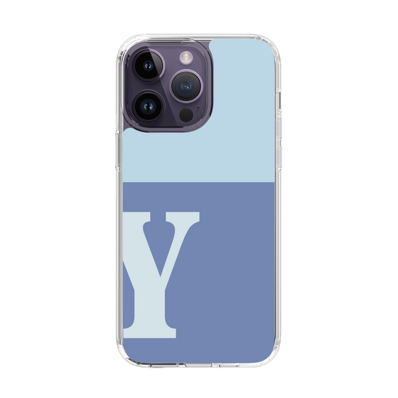 Slim Protection Case［ Original - initial two tone - Y blue ］