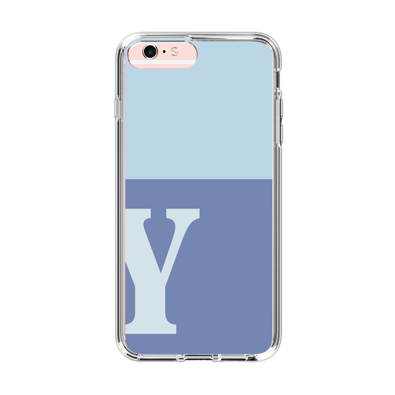 Slim Protection Case［ Original - initial two tone - Y blue ］