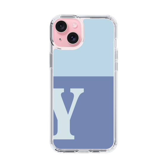 Slim Protection Case［ Original - initial two tone - Y blue ］