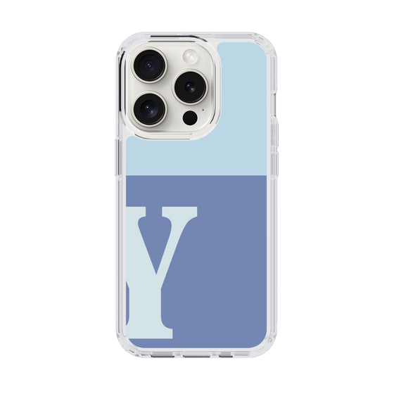 Slim Protection Case［ Original - initial two tone - Y blue ］