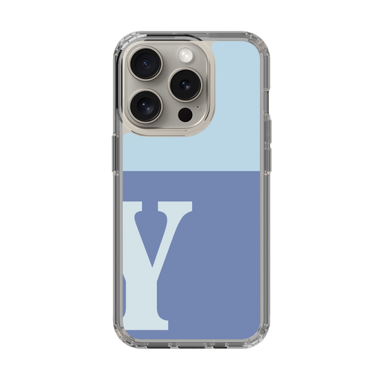 Slim Protection Case［ Original - initial two tone - Y blue ］